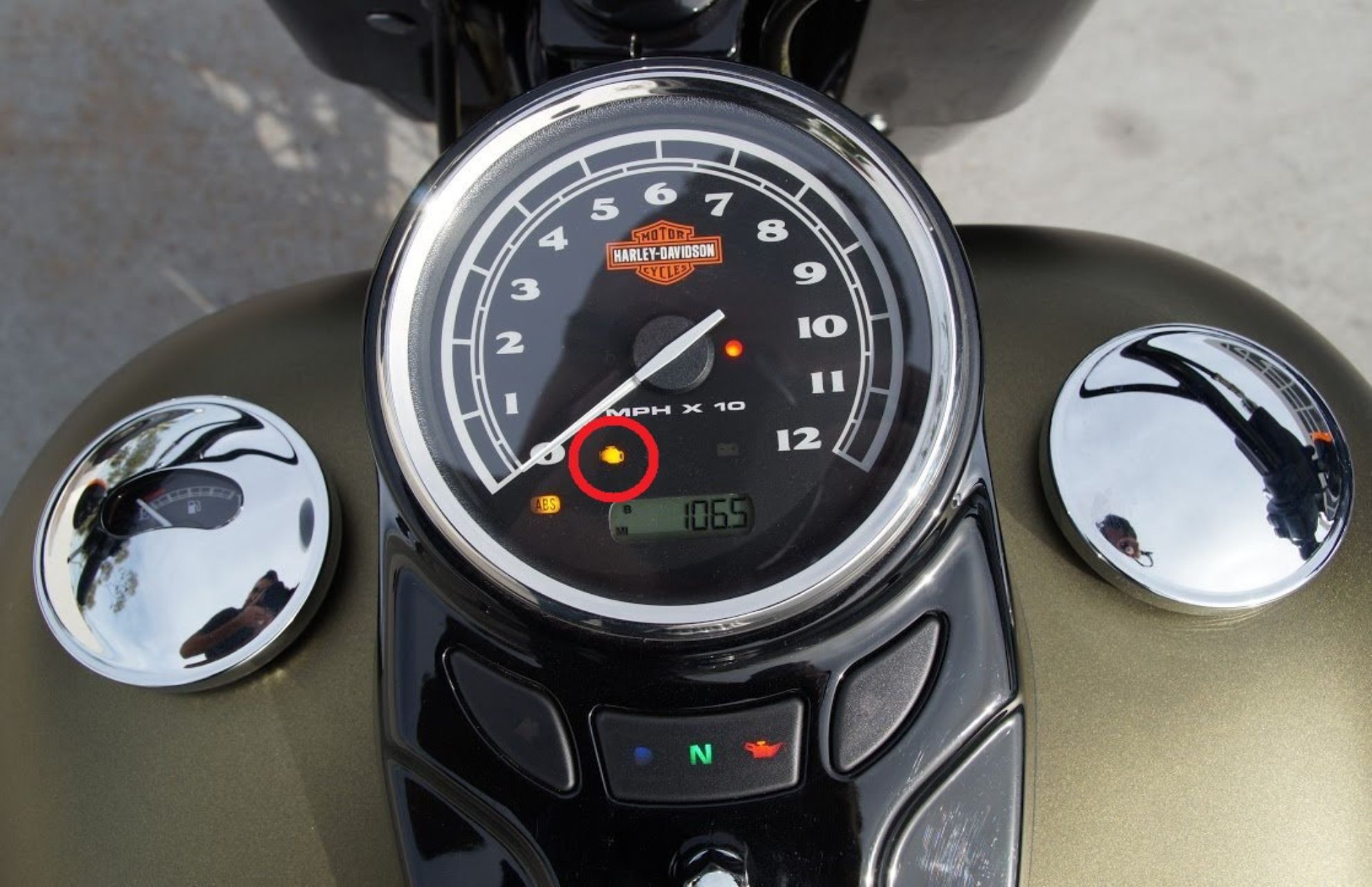 what does the red key light mean on a harley (1)
